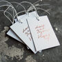Don't Get Your Hopes Up Foil Gift Tags, thumbnail 6 of 6