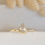 Oak Leaf Engagement Ring With Lab Grown Diamond, thumbnail 1 of 5