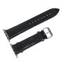Black Croc Leather Strap For Apple Watch, thumbnail 3 of 5