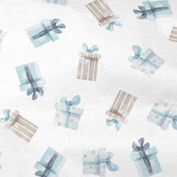 Christmas Blue Gift Wrapping Paper Roll Or Folded, 3 of 3