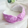 Embroidered Knot Headband, thumbnail 1 of 5