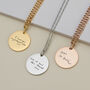 Handwriting Disc Necklace, thumbnail 3 of 8