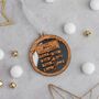 Personalised Family North Pole Sign Christmas Bauble, thumbnail 2 of 4