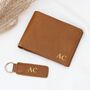Personalised Leather Wallet And Keyring Set, thumbnail 1 of 5