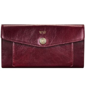 Quality Women's Leather Envelope Purse 'Forli', 11 of 12