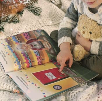 Personalised Christmas Adventure Book And Personalised Teddy Bear, 4 of 8