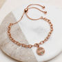 Personalised 18ct Rose Gold Plated Birthstone Bracelet, thumbnail 1 of 5