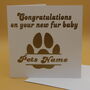 Personalised Congratulations Pet Greetings Card, thumbnail 6 of 6