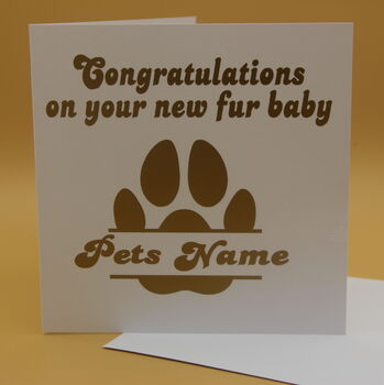 Personalised Congratulations Pet Greetings Card, 6 of 6