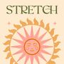 ‘Stretch Breathe’, Boho Yoga Quote Art Print, thumbnail 3 of 3