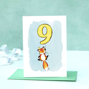 Fox Child's Birthday Choose Your Number Card, 2 of 12
