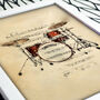 Set Of Musical Instrument Prints, thumbnail 3 of 5