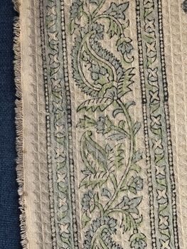 Block Print Indian Cotton Sofa Throw, 8 of 12