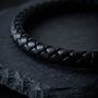 Leather Clasp Bracelet Black, thumbnail 9 of 9
