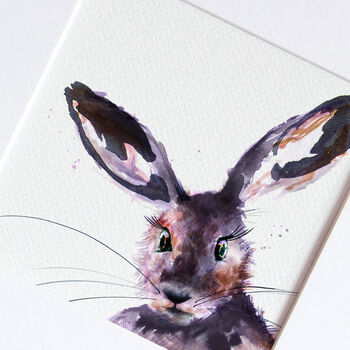 Inky Hare Illustration Print, 2 of 12