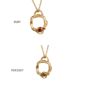 Small Branch Gold Vermeil Plated Birthstone Necklace, thumbnail 6 of 12