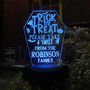 Personalised Trick Or Treat Halloween Solar Light Sign, thumbnail 5 of 8