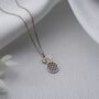 Sterling Silver Pineapple Necklace, thumbnail 3 of 10