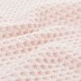 Personalised Pink Cashmere Blend Blanket With Pom Poms, thumbnail 5 of 7