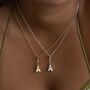 Eiffel Tower Necklace, Sterling Silver Or Gold Plated, thumbnail 2 of 11