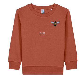 Childrens Organic Cotton Bee Sweatshirt, 3 of 12