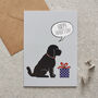 Black Cockapoo / Labradoodle Father’s Day Card – Dog Dad Card From The Dog, thumbnail 1 of 11