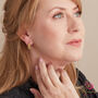 Gold And Silver Filigree Creole Detailed Hoop Earrings, thumbnail 4 of 12