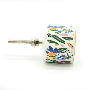 Colourful Hand Painted Cylinder And Hexagonal Knobs, 7 of 12