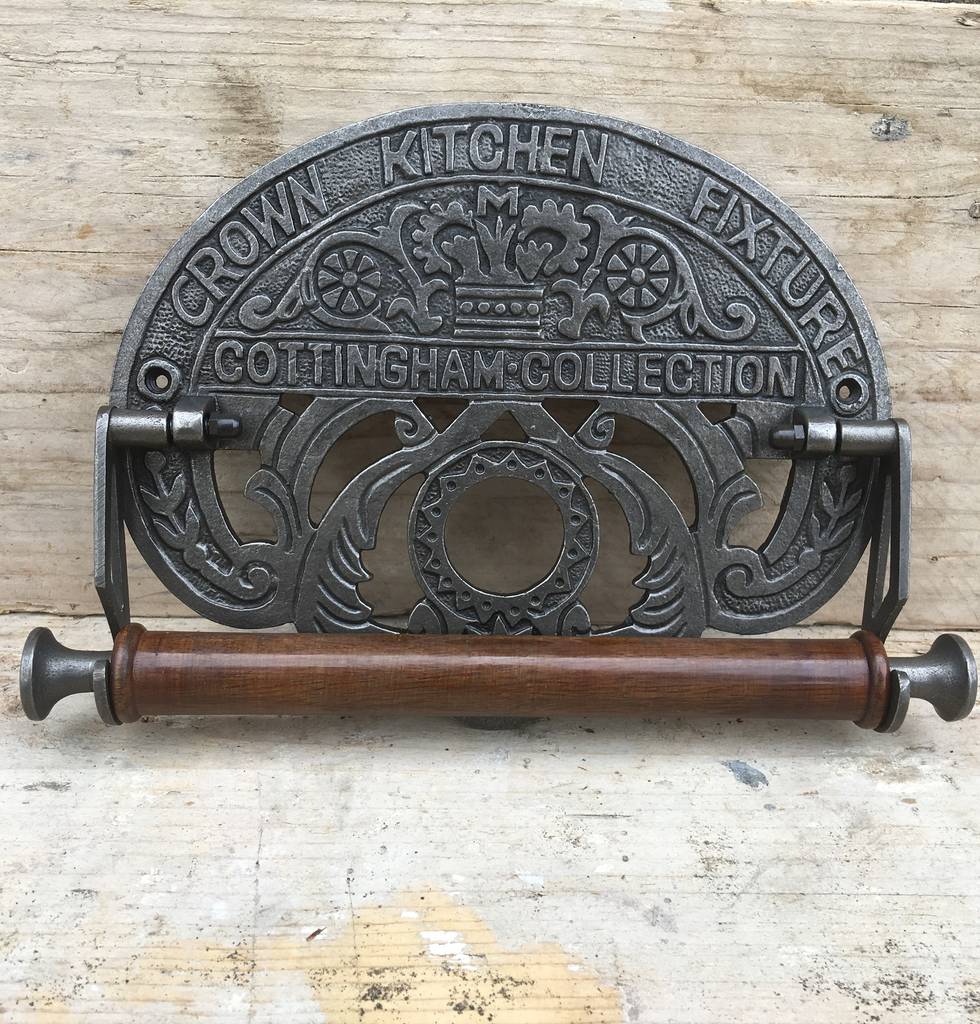 Cast Iron Kitchen Roll Holder By The Rustic Warehouse