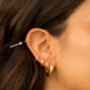 Two Thin Ear Cuffs 18ct Gold Plated, thumbnail 4 of 5
