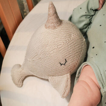 Andy The Hand Knitted Narwhal, 4 of 12