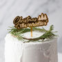 Personalised Christmas Surname Cake Topper, thumbnail 3 of 5