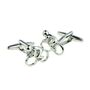 Personalised Olympic Cyclist Cufflinks, thumbnail 4 of 4