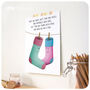 Odd Socks A4 Print Anniversary Gift Wife Husband, thumbnail 2 of 2