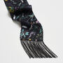 Wilderness Black Silky Scarf, thumbnail 4 of 9