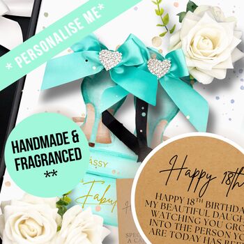 Blue Heels Luxury Scented Valentines Card, 2 of 9