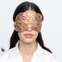 100% Mulberry Silk Eye Mask Crosshatch, thumbnail 1 of 5