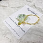 18ct Gold Plated Peridot August Birthstone Bracelet, thumbnail 3 of 5