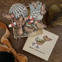 Merry Mice Five Piece Wooden Hanging Decoration Set, thumbnail 1 of 8