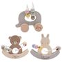 Personalised Wooden Bunny Wire And Bead Toy, thumbnail 4 of 5