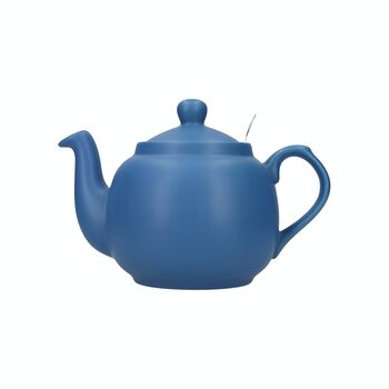 Stoneware Teapot In Matt Grey, Blue Or Pink, 3 of 5