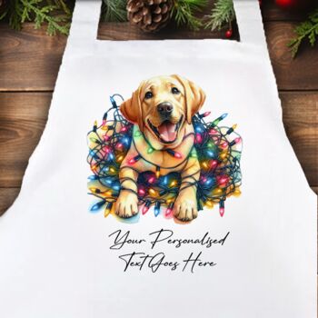 Personalised Labrador In Christmas Lights, 7 of 12