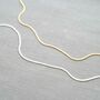 Edie Personalised Herringbone Chain Necklace, thumbnail 2 of 6