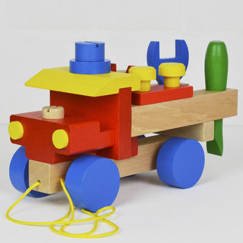 Personalised Wooden Tool Truck, 7 of 8