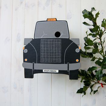 Personalised Taxi Bird Box, 7 of 8