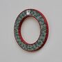 Handmade Mosaic Holly Christmas Wreath Wall Art, thumbnail 2 of 6