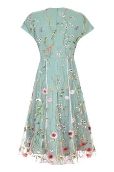 Summer Dress In Meadow Flower Embroidered Lace, 3 of 3