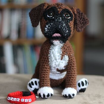 Personalised Crocheted Cuddly Toy Of Your Dog, 2 of 12