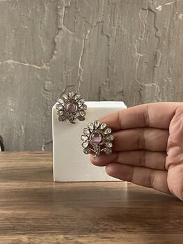 Gloria Polki Statement Studs | Birthday Gift For Her, 5 of 7