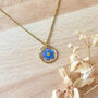 Gold Forget Me Not Necklace, thumbnail 5 of 6